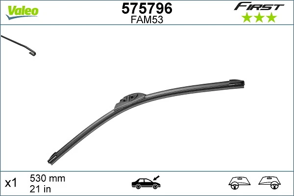Купити 575796 VALEO Щітка-двірник лобового скла, пасажирська