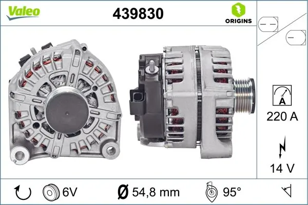 Купити 439830 VALEO Генератор