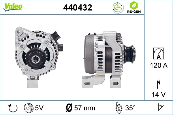 Купити 440432 VALEO Генератор