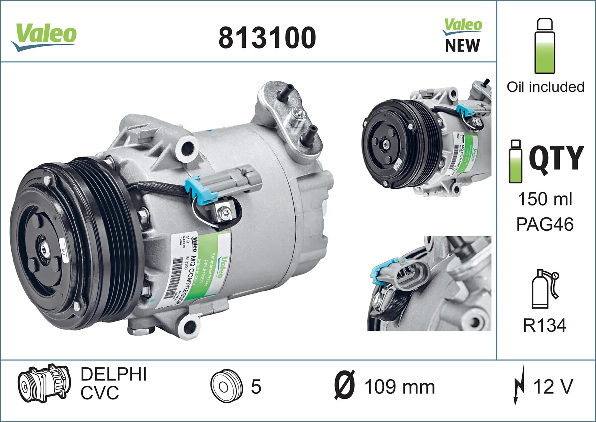 813100 VALEO Компресор холодоагенту