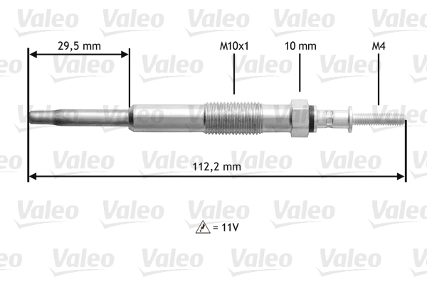 345135 VALEO Свічки розжарювання