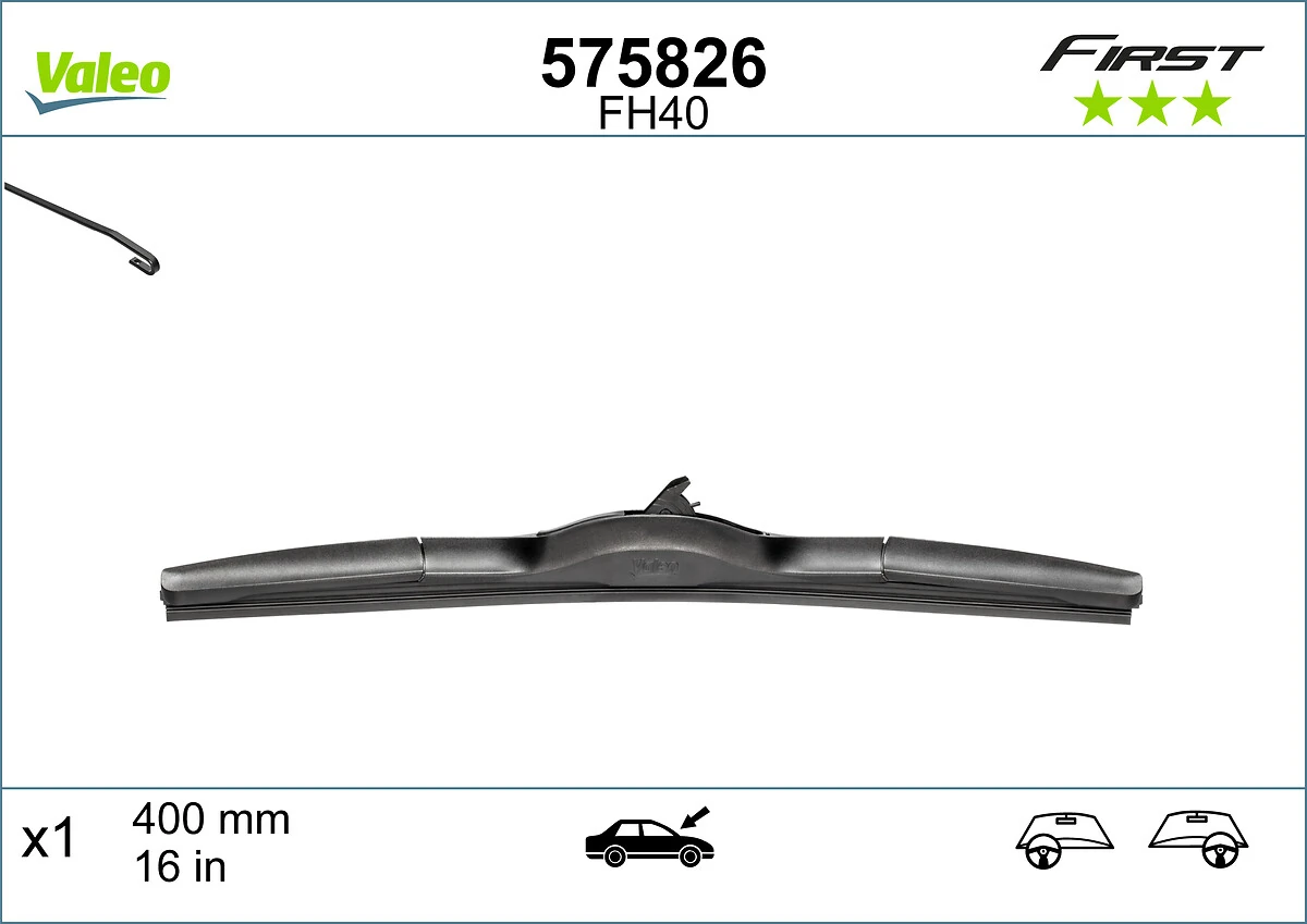 Купити 575826 VALEO Щітка-двірник лобового скла, пасажирська