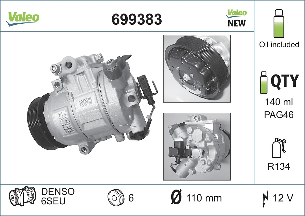 Купити Компресор кондиціонера Skoda Fabia I 6Y2