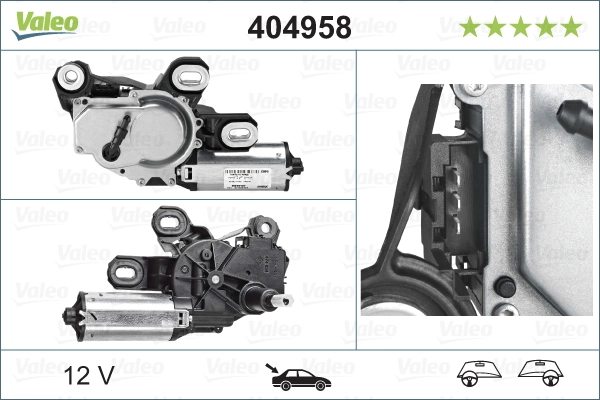Задній механізм склоочисника VALEO 404958