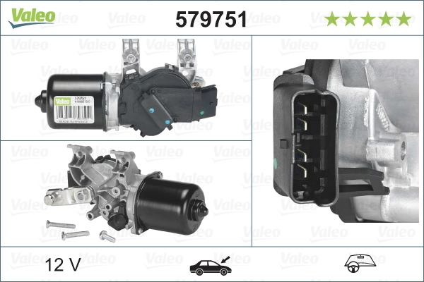 Купити 579751 VALEO Мотор трапеції склоочисника