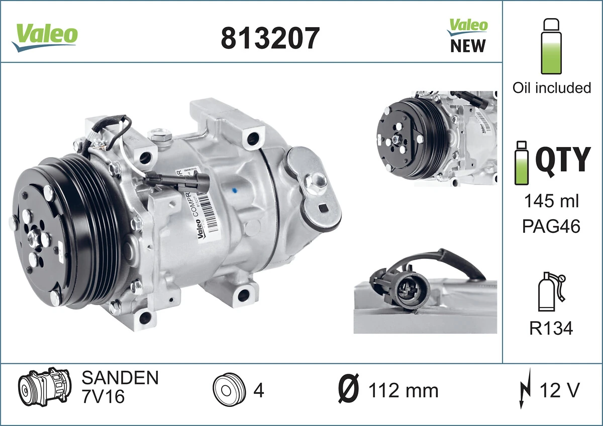813207 VALEO Компресор холодоагенту