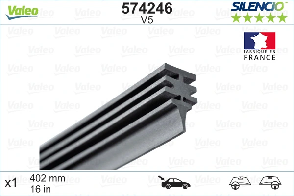 Купити 574246 VALEO Щітка задня