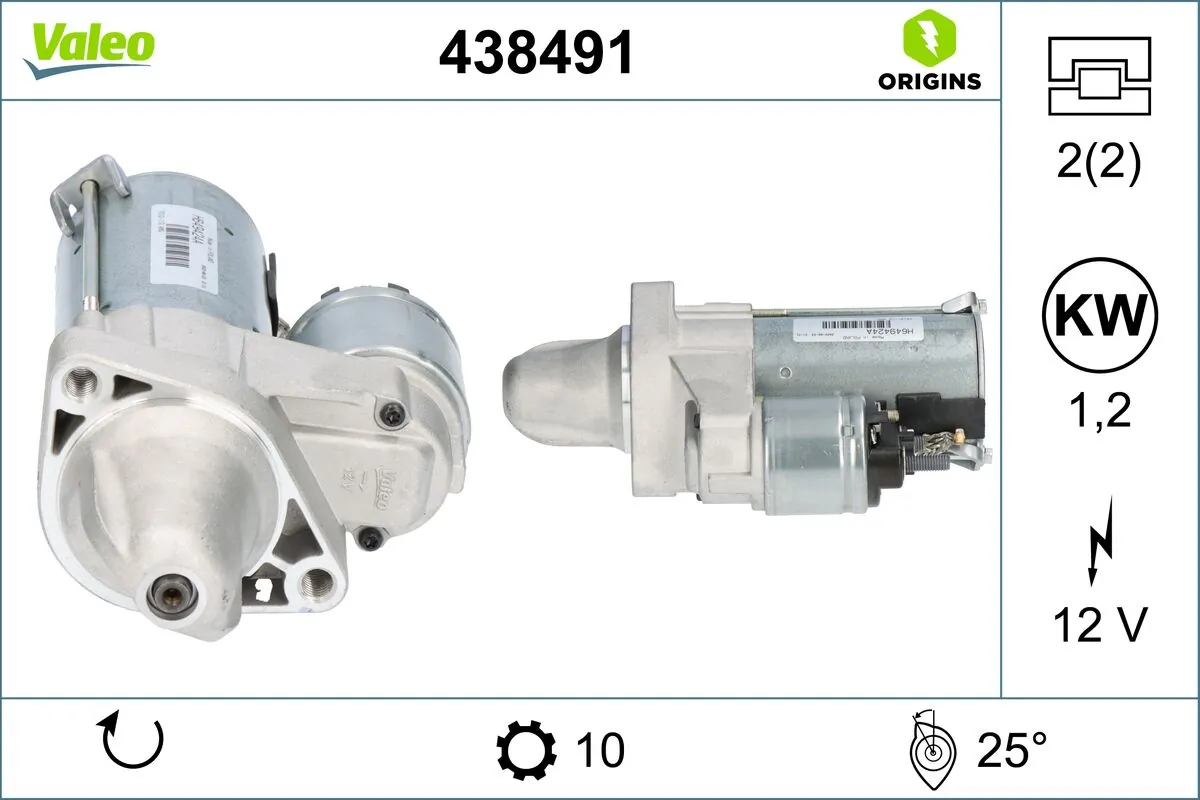 Купити 438491 VALEO Стартер