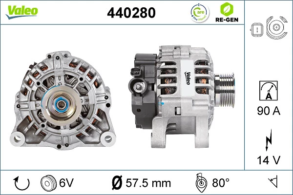 Генератор Toyota 9656003780 ціна, від 111.92 USD