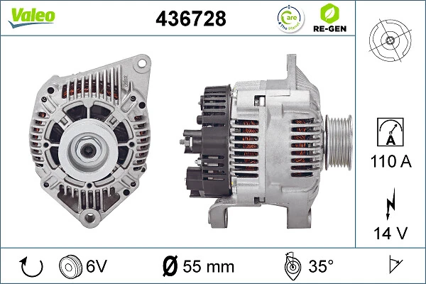 Купити 436728 VALEO Генератор