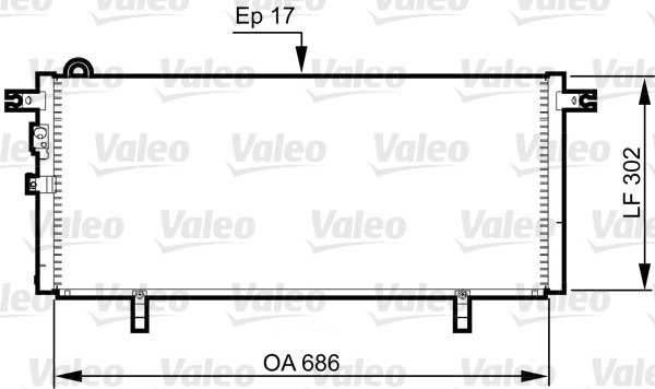 Купити Радіатор кондиціонера Mitsubishi Pajero PININ H60, H70