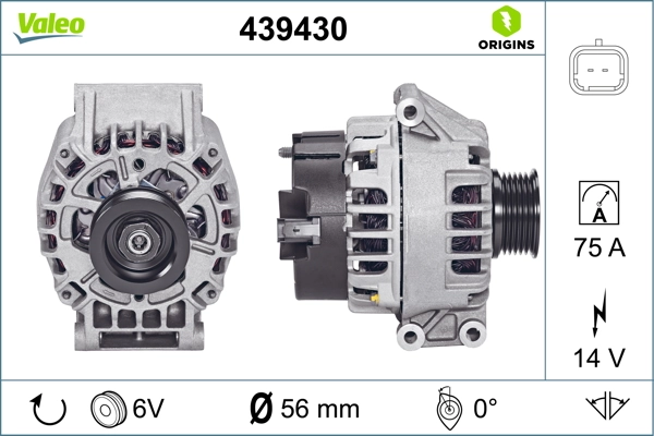 Купити 439430 VALEO Генератор
