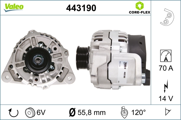 Купити 443190 VALEO Генератор