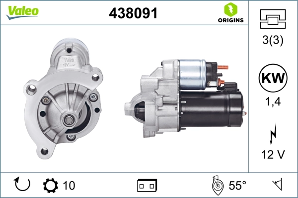 Купити 438091 VALEO Стартер