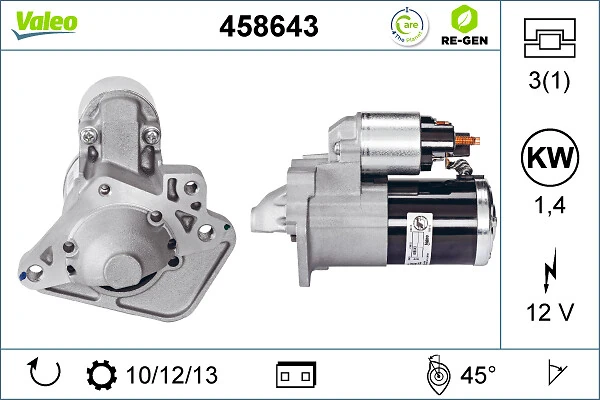 Купити 458643 VALEO Стартер