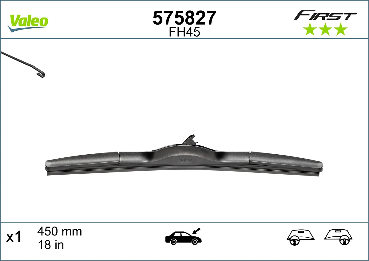 Купити 575827 VALEO Щітка-двірник лобового скла, пасажирська