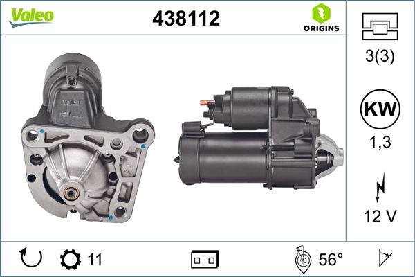 Купити 438112 VALEO Стартер