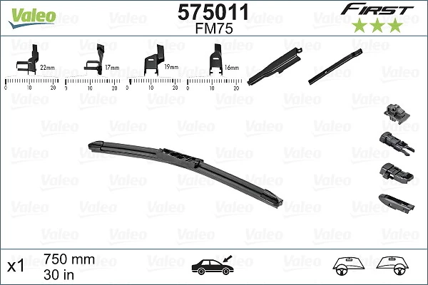 Купити 575011 VALEO Щітка-двірник лобового скла, водійська