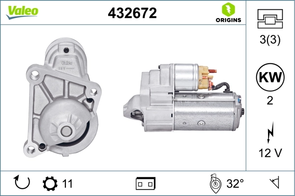 Купити 432672 VALEO Стартер