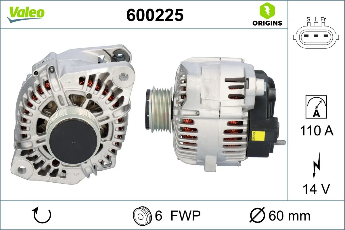 Купити 600225 VALEO Генератор