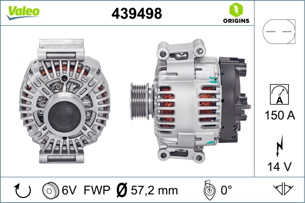 Купити 439498 VALEO Генератор