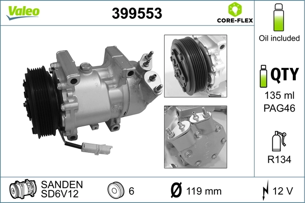  Компресор кондиціонера Citroen C3 1
