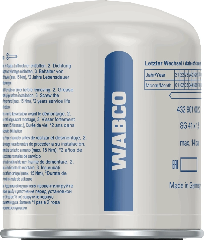 Купити 4329010022 Wabco Фільтр осушувача повітря (вологомастиловідділювача) (TRUCK)