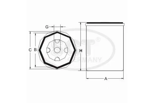 Фільтр тонкого очищення палива SCT ST6077 ціна, від 23.95 USD