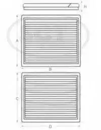 Фільтр повітряний Polcar PA76502