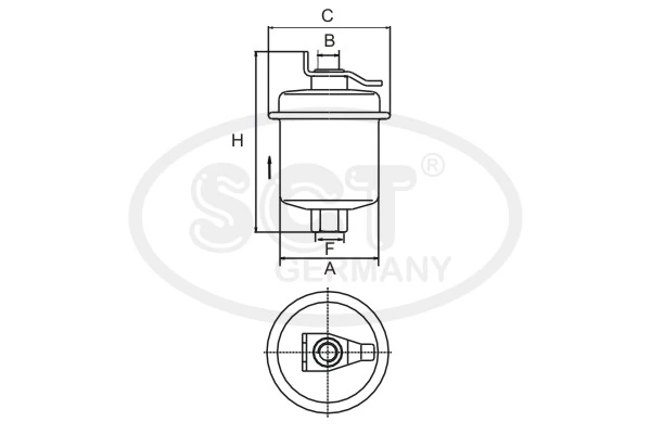 Фільтр тонкого очищення палива SCT ST346 ціна, від 5.64 USD