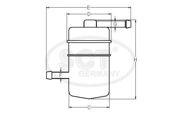 Фільтр тонкого очищення палива SCT ST485 ціна, від 4.23 USD