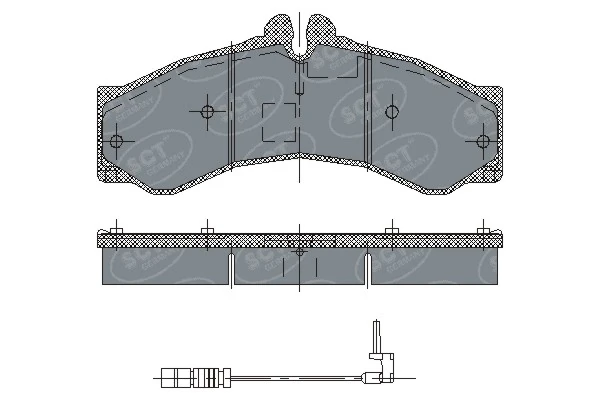 Передні тормозні колодки A0004211010 Mercedes