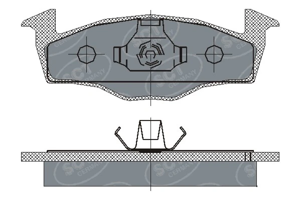 S700038 Polcar Передні гальмівні колодки