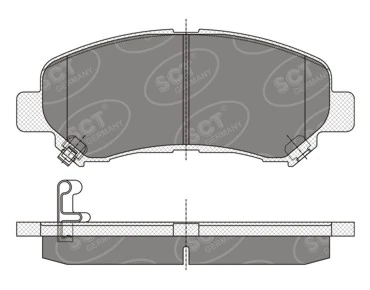  Передні тормозні колодки Nissan Qashqai 1