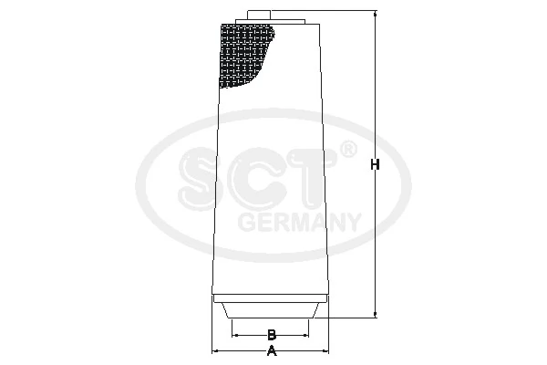 SB081 SCT Повітряний фільтр двигуна
