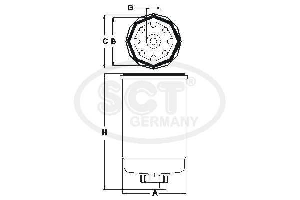 Фільтр палива на Ford Transit IV E