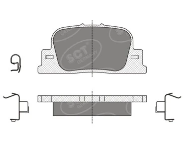 Задні дискові колодки TRW GDB3278S
