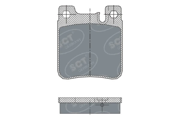 Колодки гальмівні задні, дискові на Mercedes S  W140