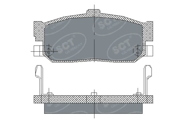 C21040FBK FBK Колодки гальмівні задні, дискові