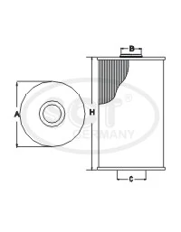 SH4071L SCT Фільтр масла