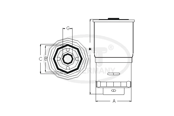 Фільтр тонкого очищення палива SCT ST377 ціна, від 11.95 USD