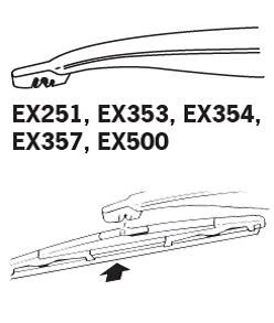 Щітка склоочисника заднього скла Trico EX251 ціна, від 7.38 USD