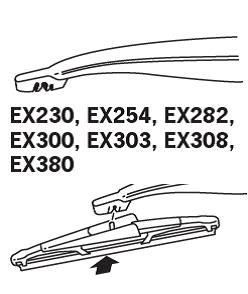 Щітка склоочисника заднього скла Trico EX300 ціна, від 6.14 USD