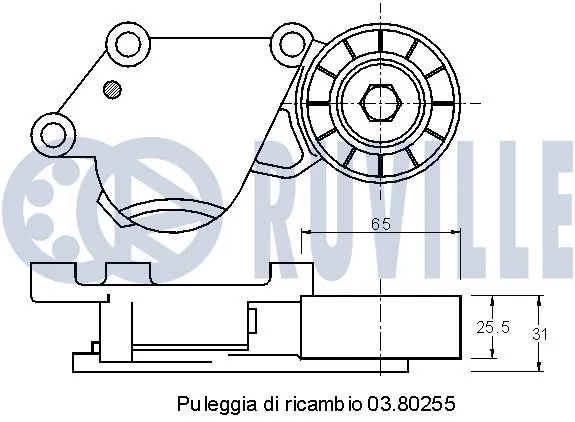 541183 Ruville Ролик натяжителя ременя агрегатів