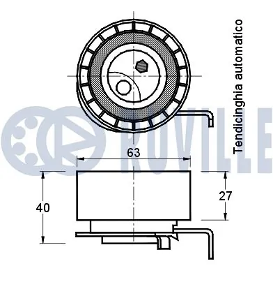 540552 Ruville Ролик натягувач