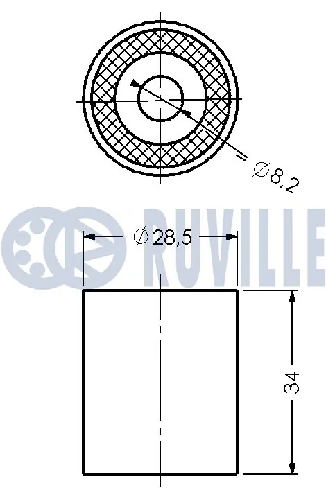 540837 Ruville Паразитний провідний ролик