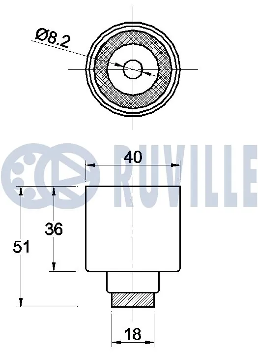 541105 Ruville Паразитний провідний ролик