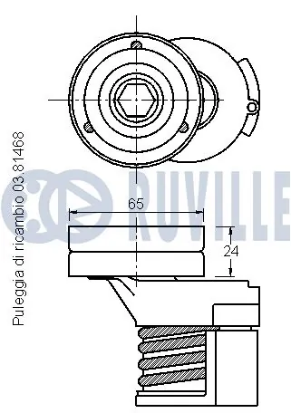 542169 Ruville Натяжна планка поліклинового ременя