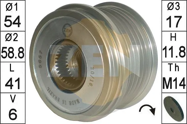 Інерційний шків VALEO 588191 ціна, від 27.64 USD