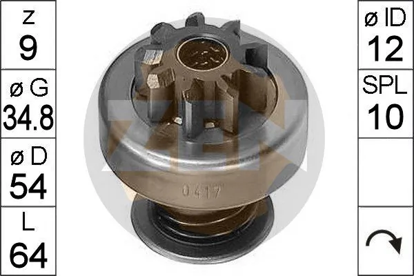 SD0026 AS/Auto Storm Привід стартера бендикс